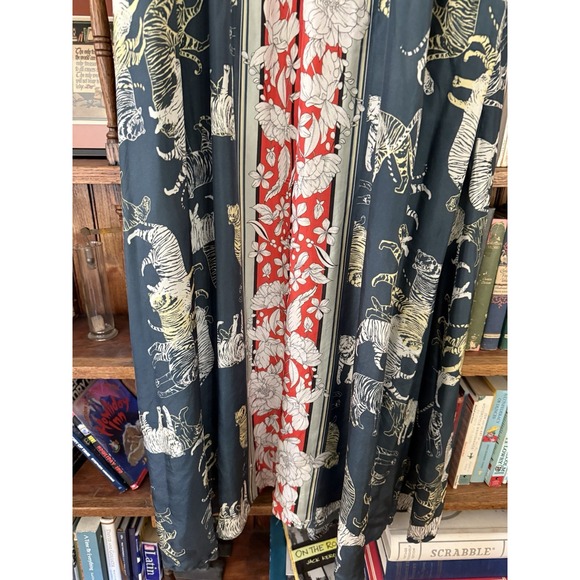 JOHNNY‎ WAS Ada Slip Dress Silk Tiger Flowy XL $799 - Picture 14 of 16